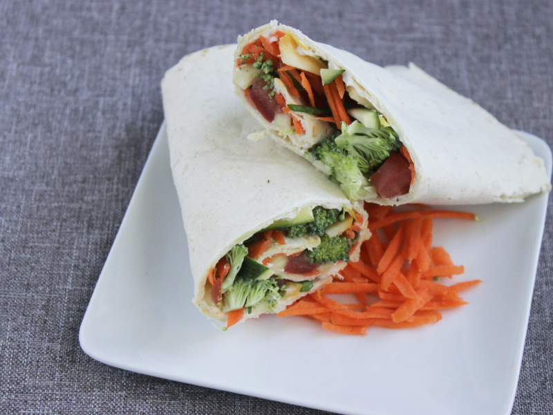 crunchy vegetable wrap