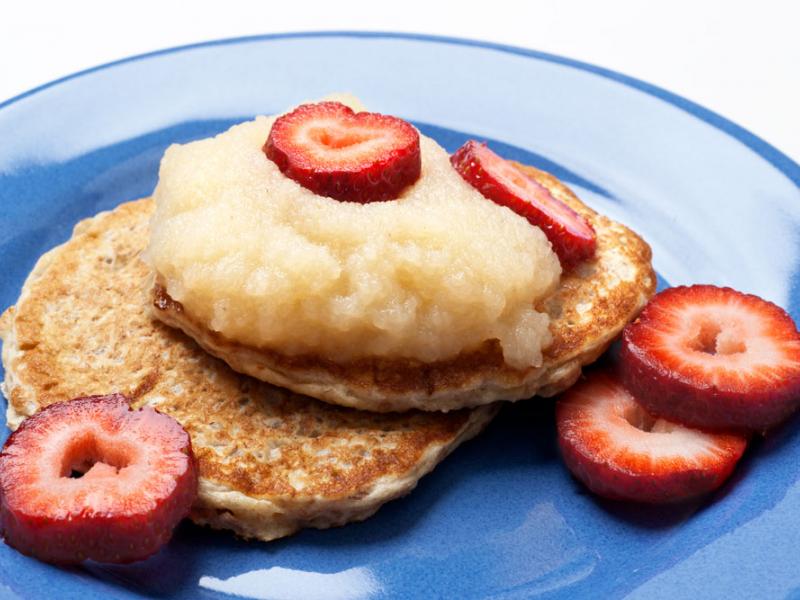 applesauce pancakes recipe prepared