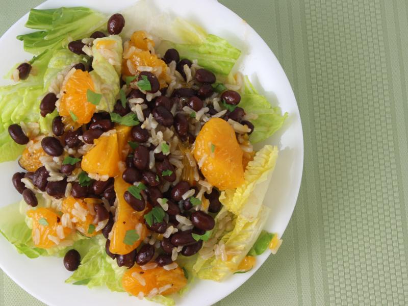 Bean Salad with Rice