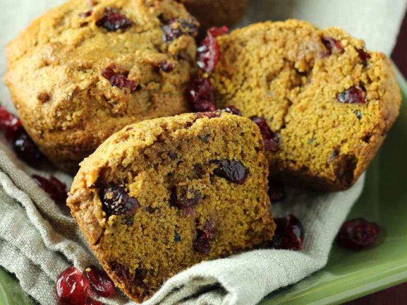 cranberry pumpkin muffins