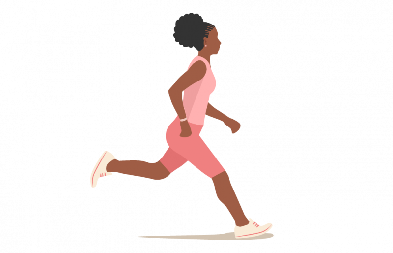 woman running